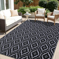 Outdoor Rug 9x12 ft Waterproof Reversible Patio Mat - Durable Design