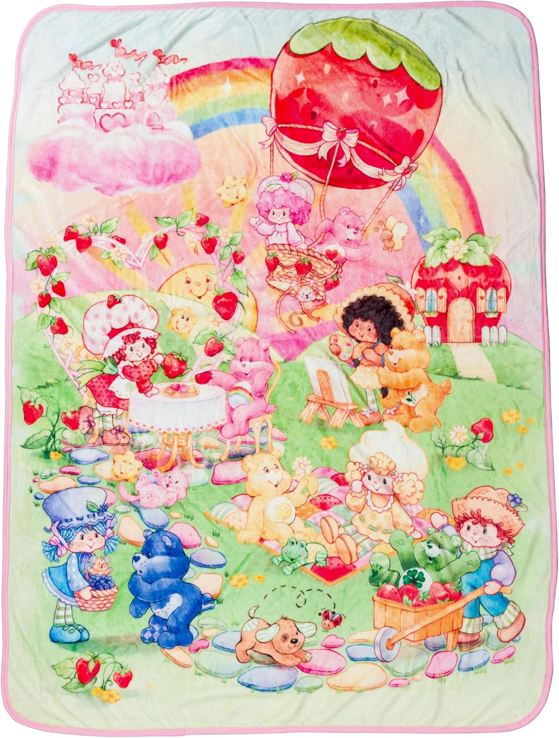 Care Bears Plush Fleece Throw Blanket for Cozy Comfort