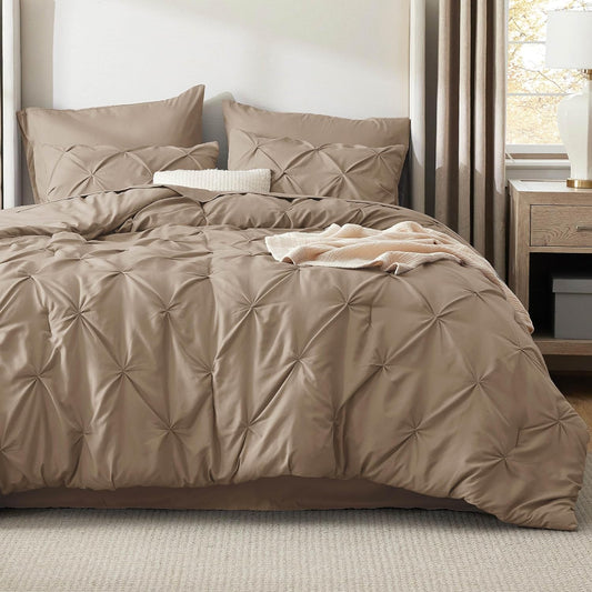 Bedsure Full Size Comforter Sets - Elegant 7 Piece Bedding Set