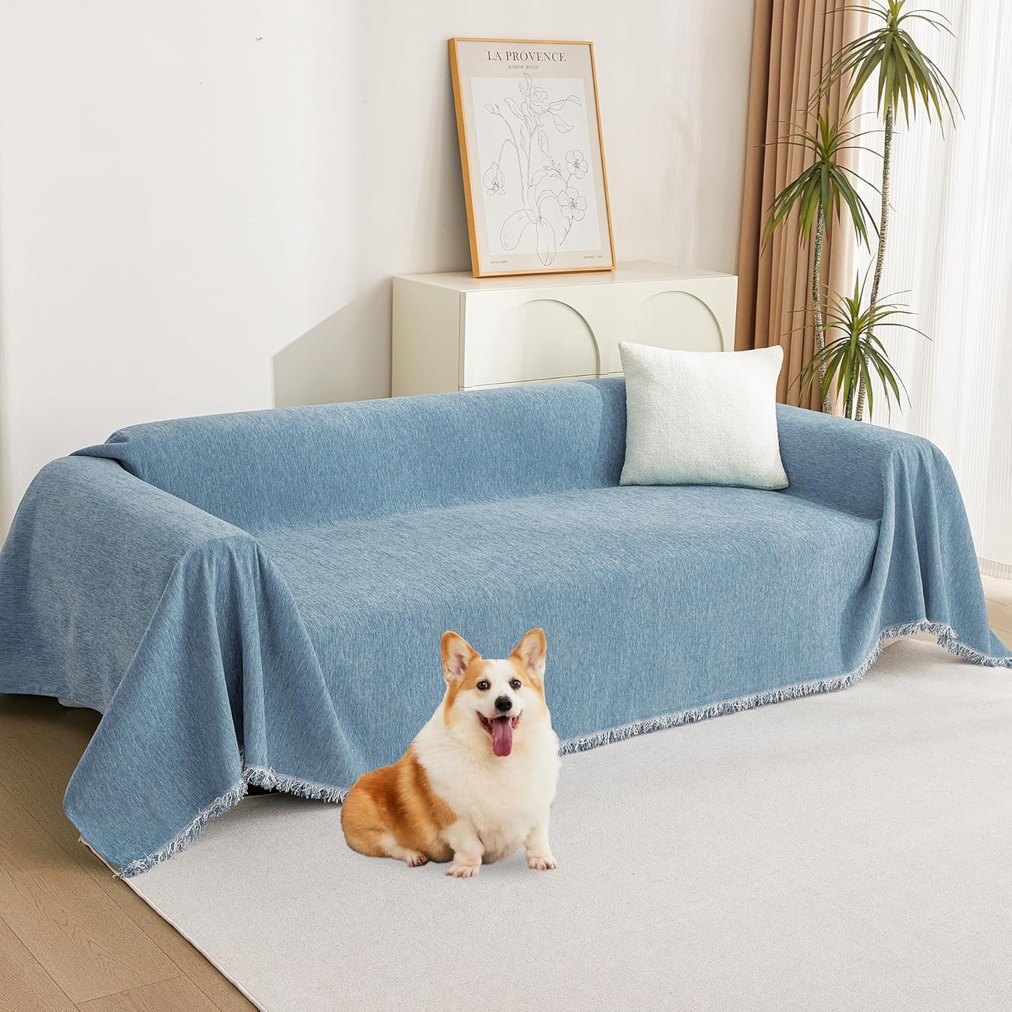 Chenille Sofa Covers for 2-3 Cushion Couch by MYSKY HOME