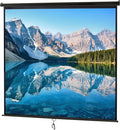 Projector Screen 120 in 1:1 / 16:9 / 4:3 Portable Manual Pull Down