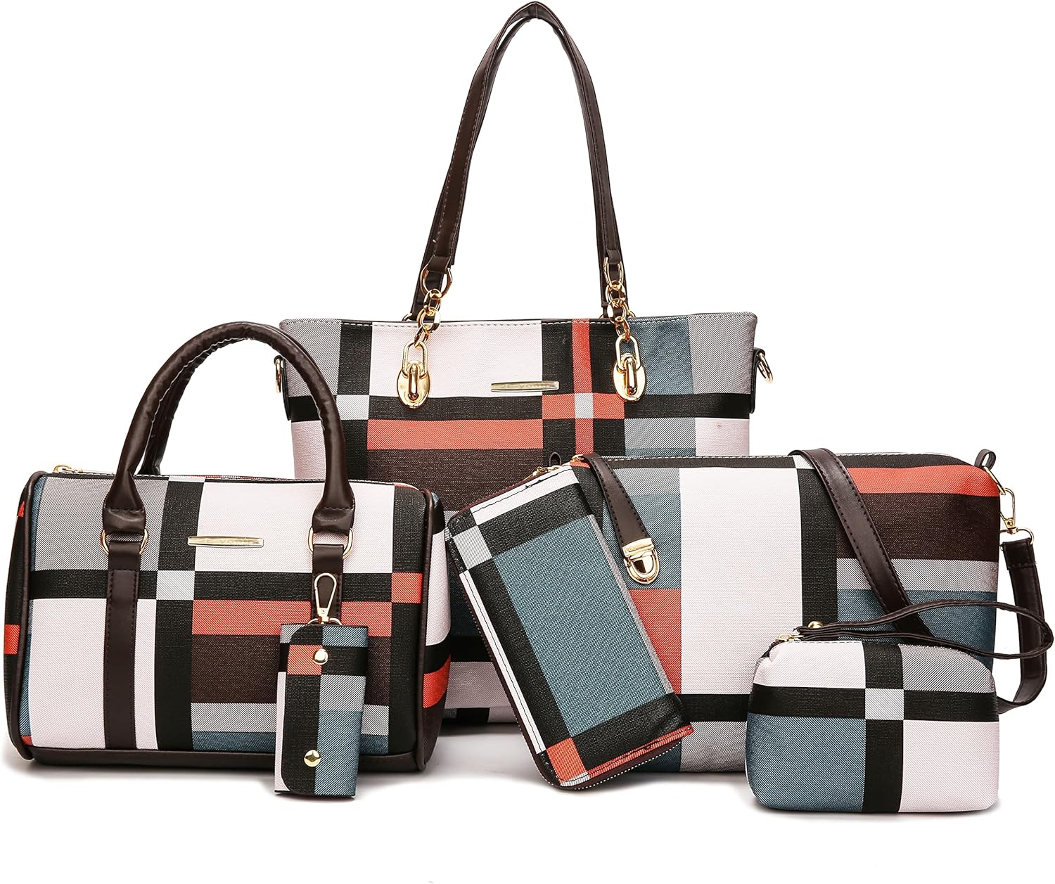 2E-youth Designer Purses and Handbags Set for Women Fashion