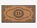 Personalized Natural Coir Door Mat for Front Entry 30x48 Inches