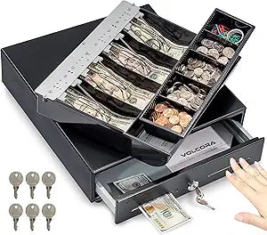 Volcora 13in Manual Push Open Cash Register Drawer for POS