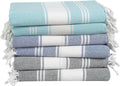 LANE LINEN Pool Towels Oversized Turkish Beach Towels Set of 6 - Quick