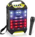 Portable Bluetooth Karaoke Speaker System - Rechargeable PA with Mic