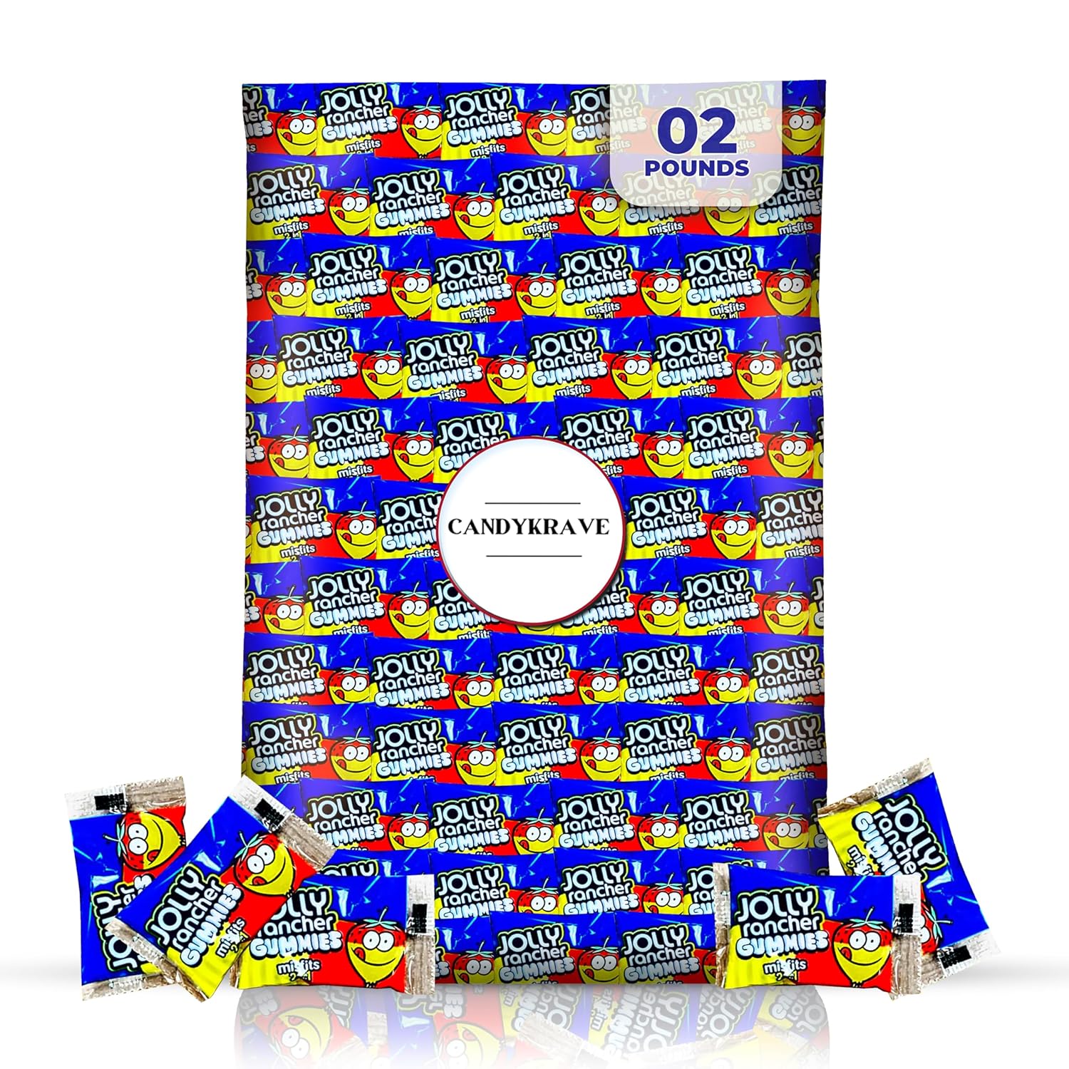CandyKrave Jolly Ranchers Misfits - 2 Flavors in 1 Gummies