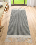 Lahome Boho Bathroom Runner Rug 2x5 - Washable Cotton Runner