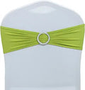 Spandex Chair Sashes Pack of 50 - Apple Green Elastic Bow Sashes