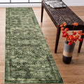 Vintage Kitchen Runner Rug 2x8 - Non Skid Washable Floral Boho
