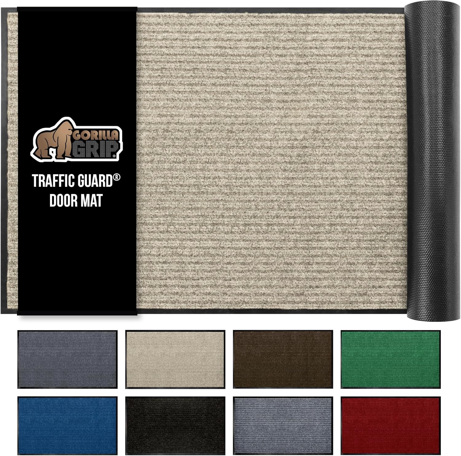 GORILLA GRIP Traffic Guard Door Mat for High Traffic Areas