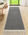 Lahome Boho Kitchen Runner 2ft6ft'x8ft - Lightweight Woven Cotton