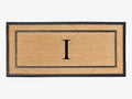 Natural Coir & Rubber Large Monogrammed Doormat - Heavy Duty 24x48 A1