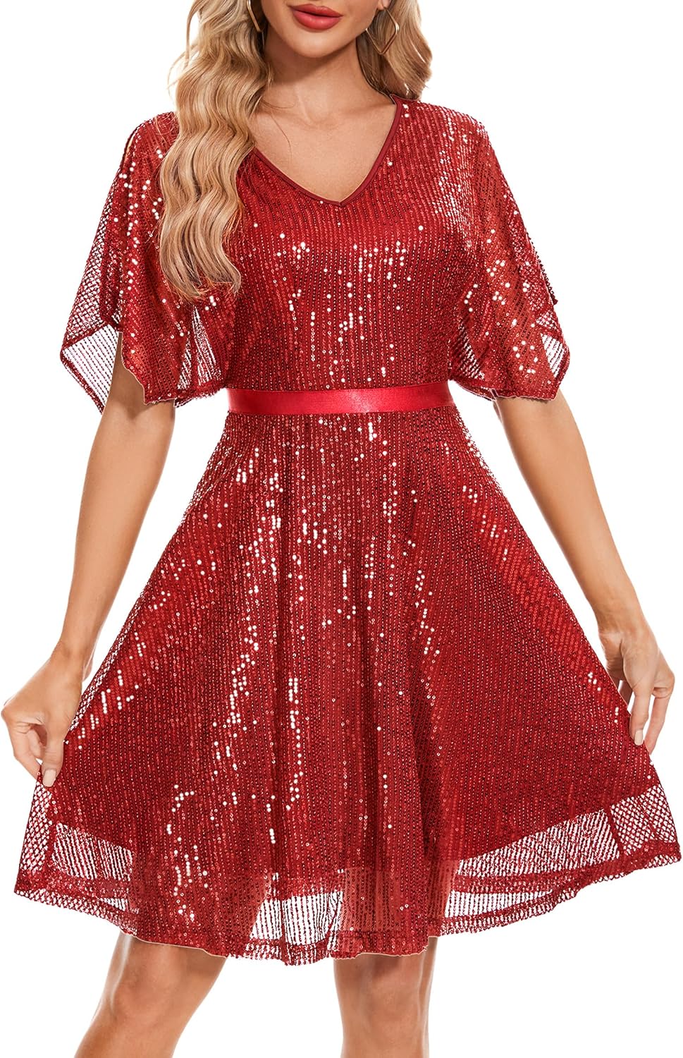 Wedtrend Women's Sparkly Sequin Dress for Glamorous Nights