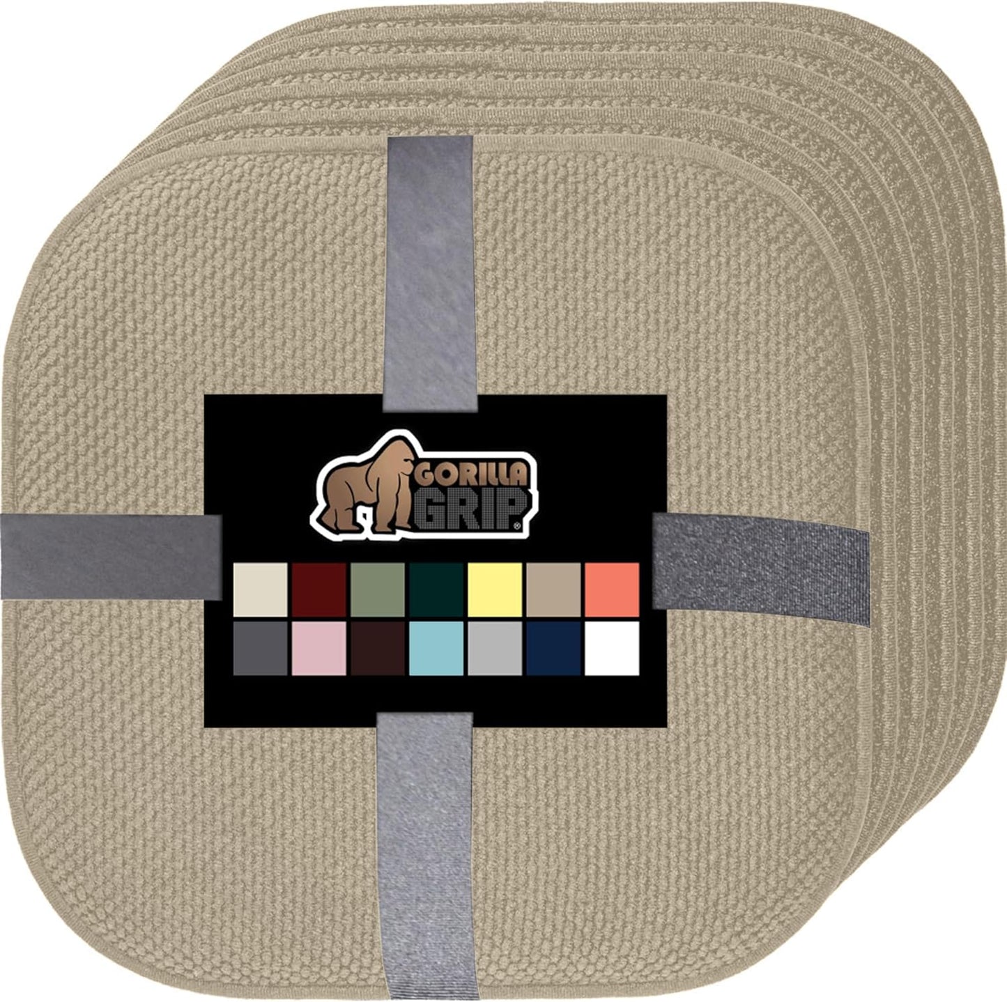 GORILLA GRIP Slip Resistant Chair Cushions for Ultimate Comfort