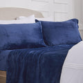 Ultra Soft Micro Fleece Sheets Set with Extra Deep Pockets - Cozy Full
