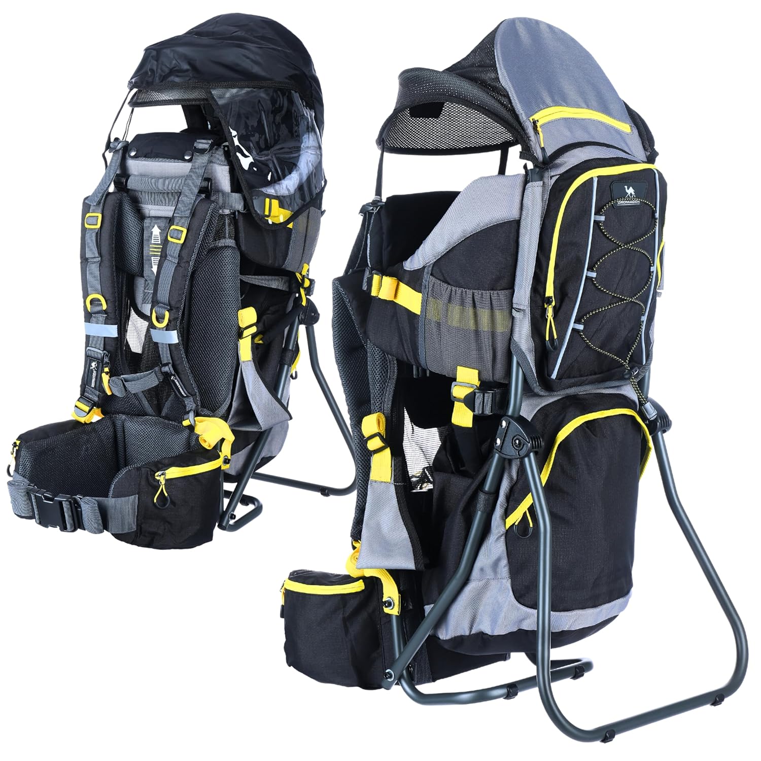 DROMADER Hiking Baby Carrier Lightweight | Sun Shade, Rain Cover, Insulated Storage