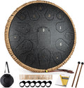 Steel Tongue Drum 15 Note 14 in D Major - Wide Range Handpan