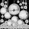 20 Pcs Hanging Mirror Disco Ball Ornaments - Mixed Sizes for Party