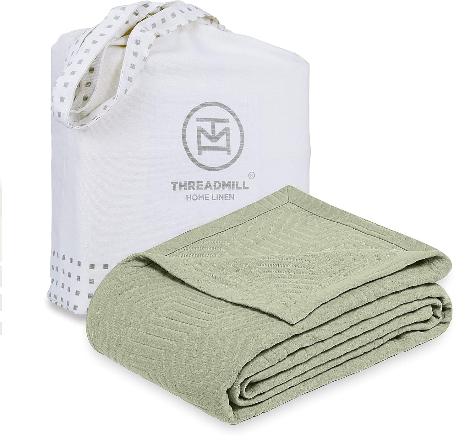Threadmill Luxury Cotton King Size Blanket for All-Season Comfort