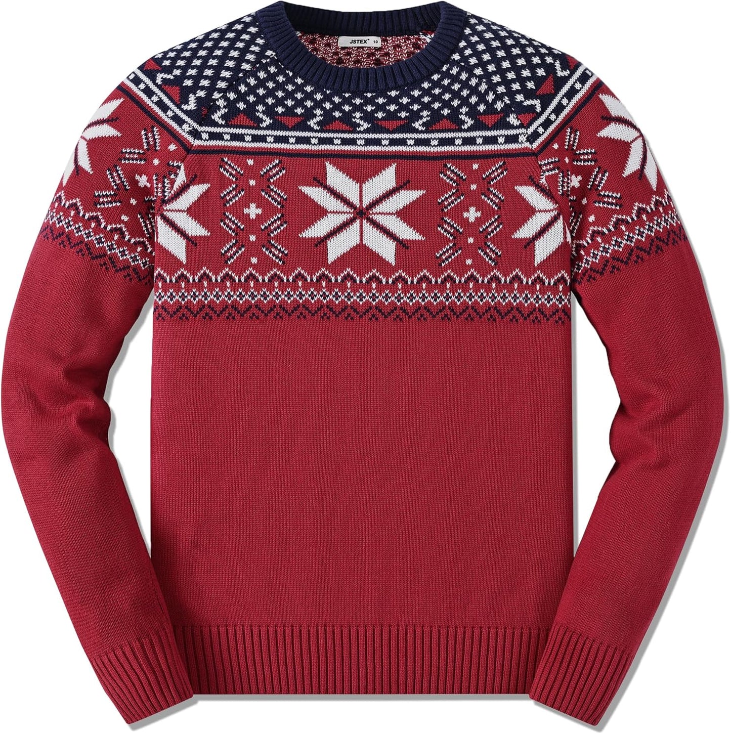 JSTEX Boys Sweater 100% Cotton Knit Pullover for Kids 4-14