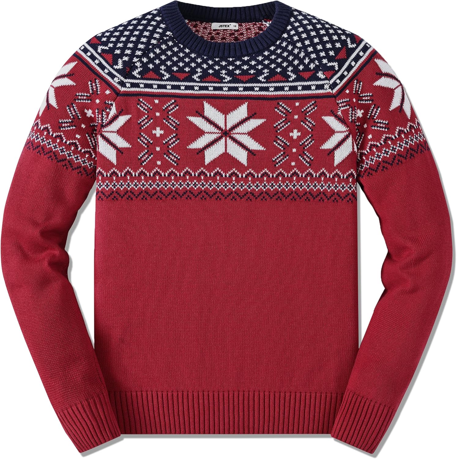 JSTEX Boys Sweater 100% Cotton Knit Pullover for Kids 4-14