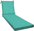 Honeycomb Outdoor Textured Solid Surf Aqua Chaise Lounge Cushion