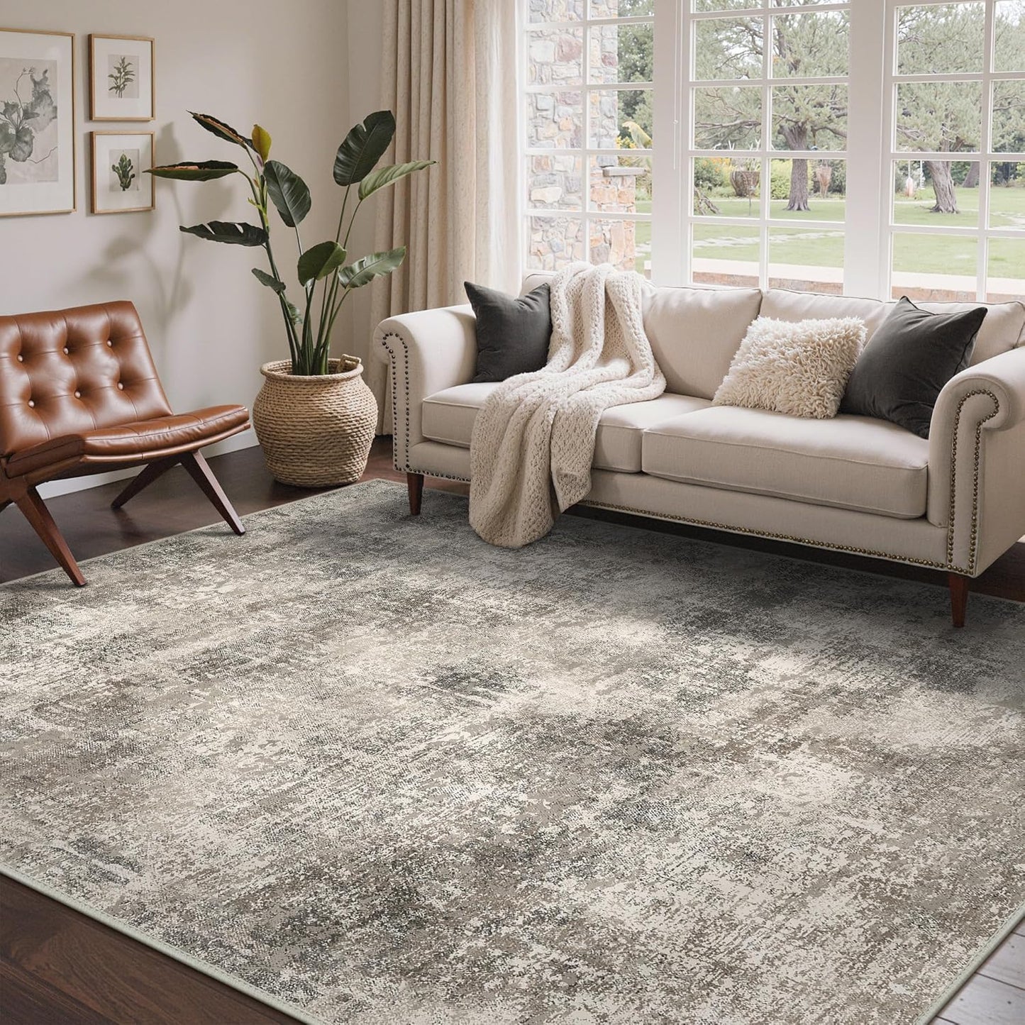 Modern Abstract 10x14 Area Rugs for Living Room and Bedroom