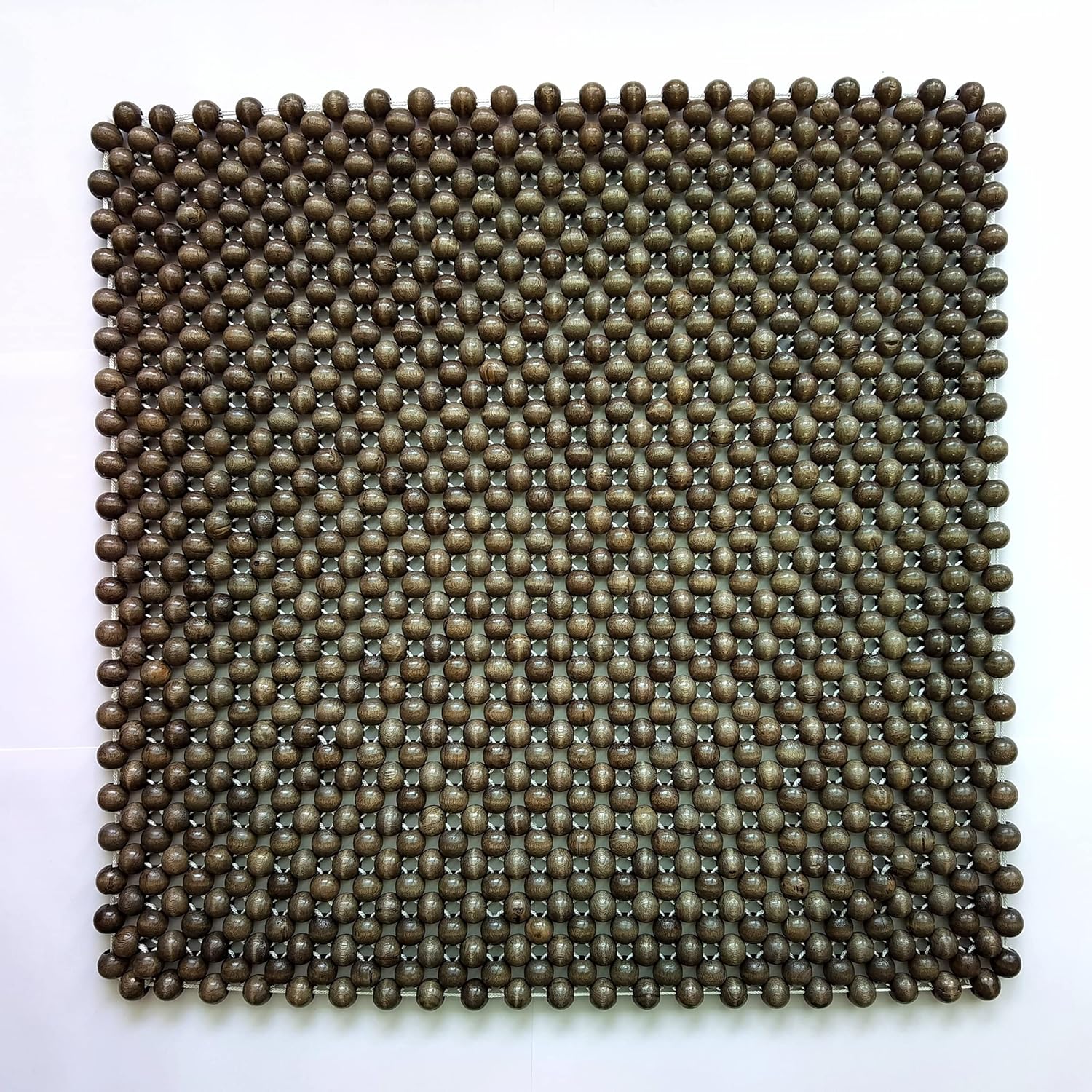 Natural Wood Beaded Seat Cover Pad Mat for Truck and RV Comfort
