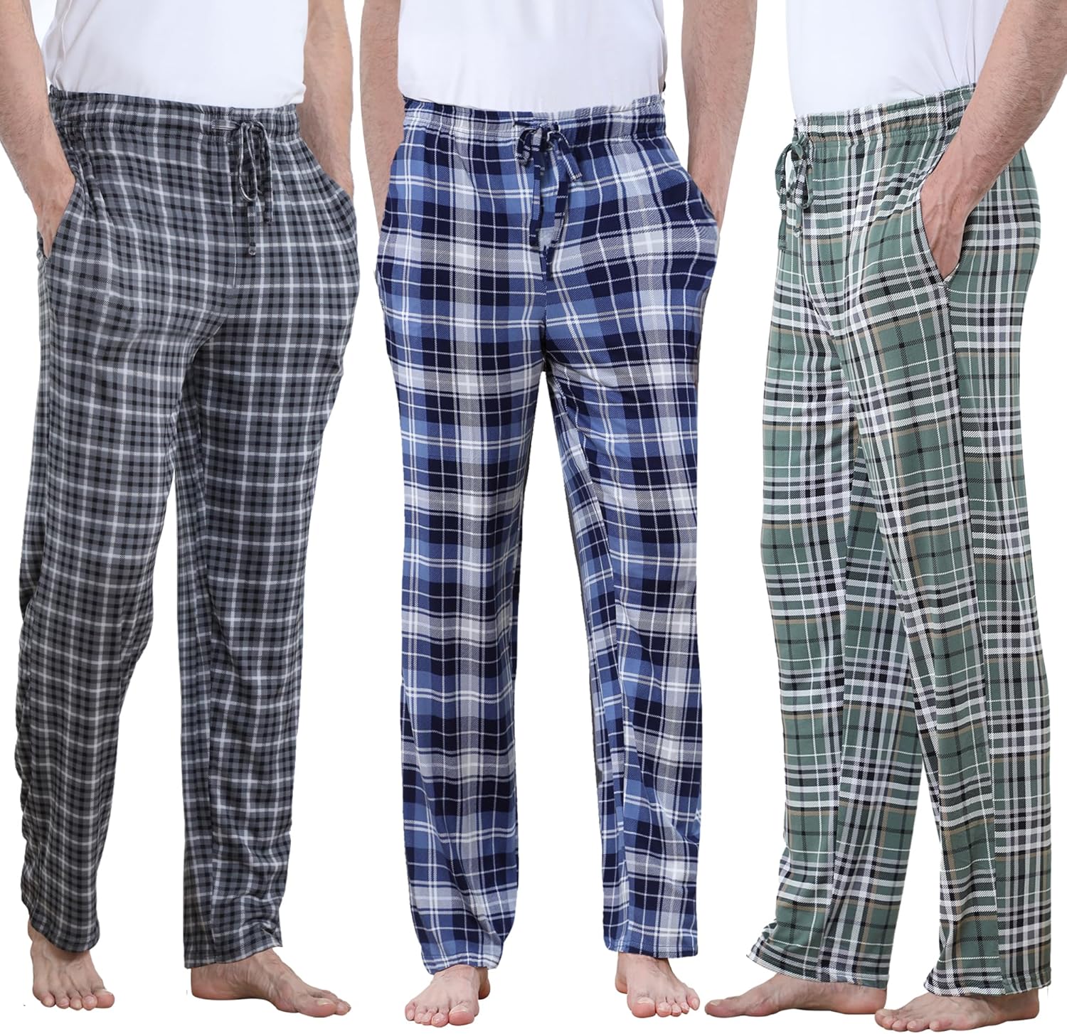 DITOK Men's Lightweight Pajama Pants for All-Season Comfort