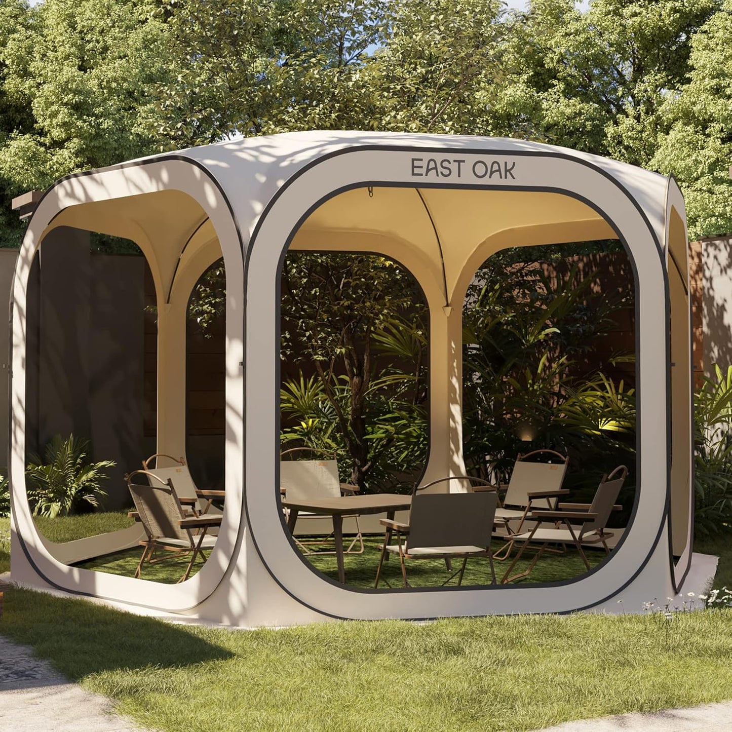 Instant Outdoor Oasis: EAST OAK 12x12 Screen Tent