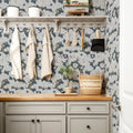 Tree Wallpaper Peel and Stick Blue Forest Mural - 17.3in x 1200in
