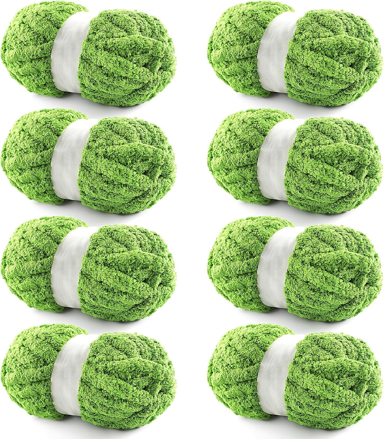 8 Pack Chunky Yarn for Hand Knitting - Jumbo Fluffy Yarn