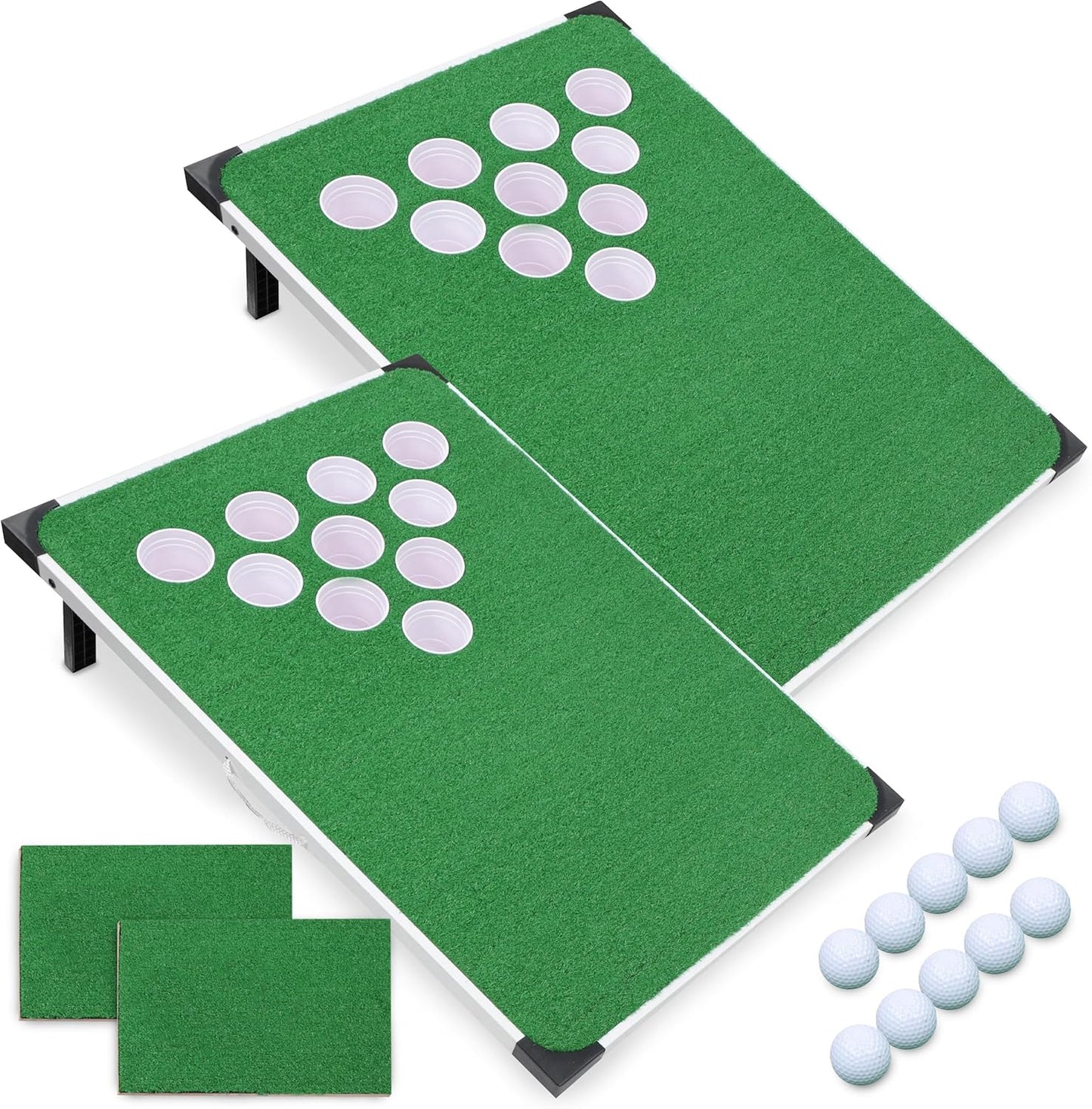 Portable Golf Pong Game Set - Fun Chipping Practice Anywhere!