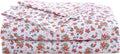 Betsey Johnson Fall Foliage Microfiber Ivory 4 Piece Sheet Set King