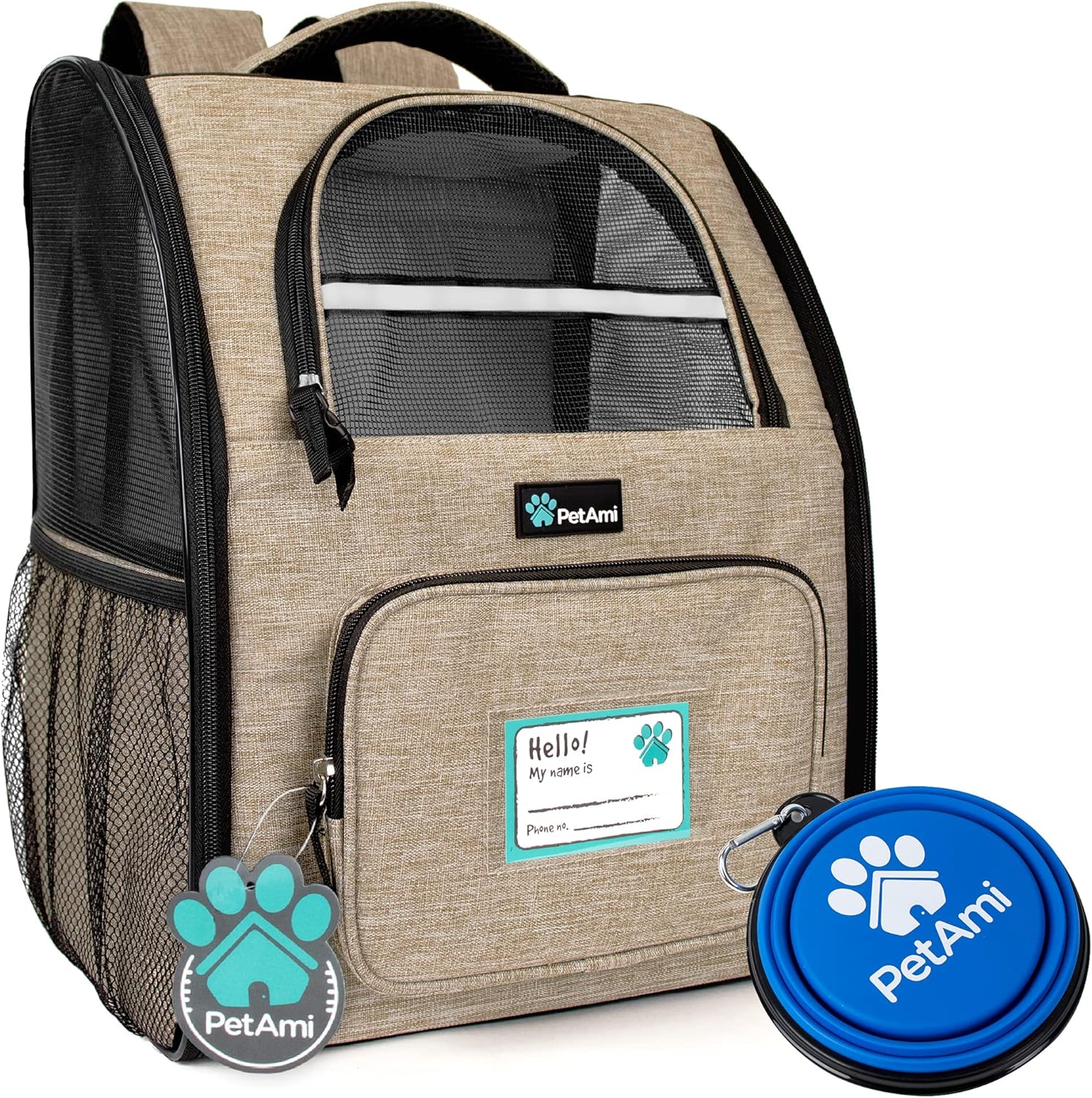 Ventilated Pet Hiking Backpack: PetAmi's Comfortable Carrier