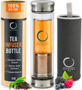 Pure Zen Tea Tumbler - Double Wall Glass Travel Mug for Tea
