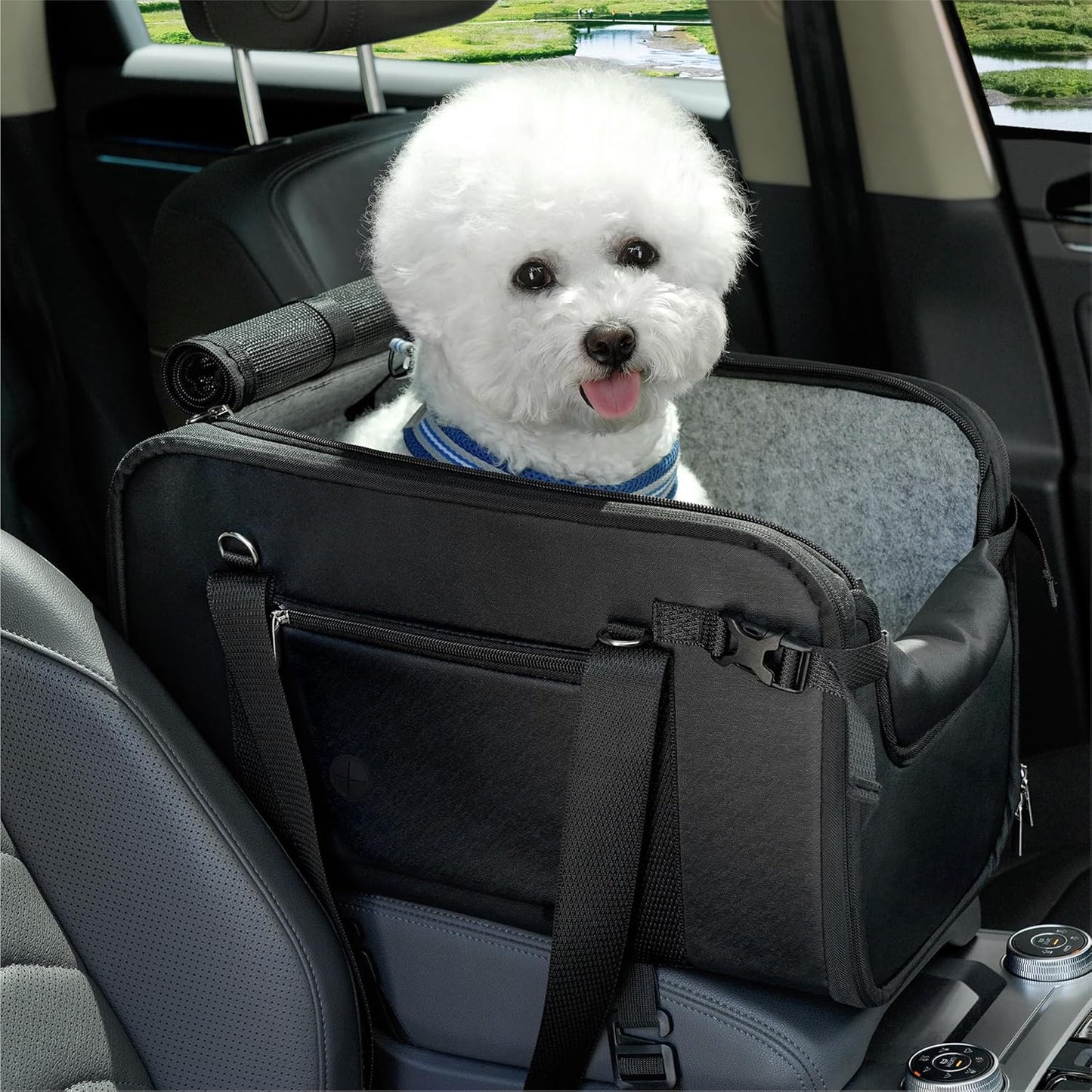 YUDODO Portable Dog Car Seat: Anti-Slip & Stylish!