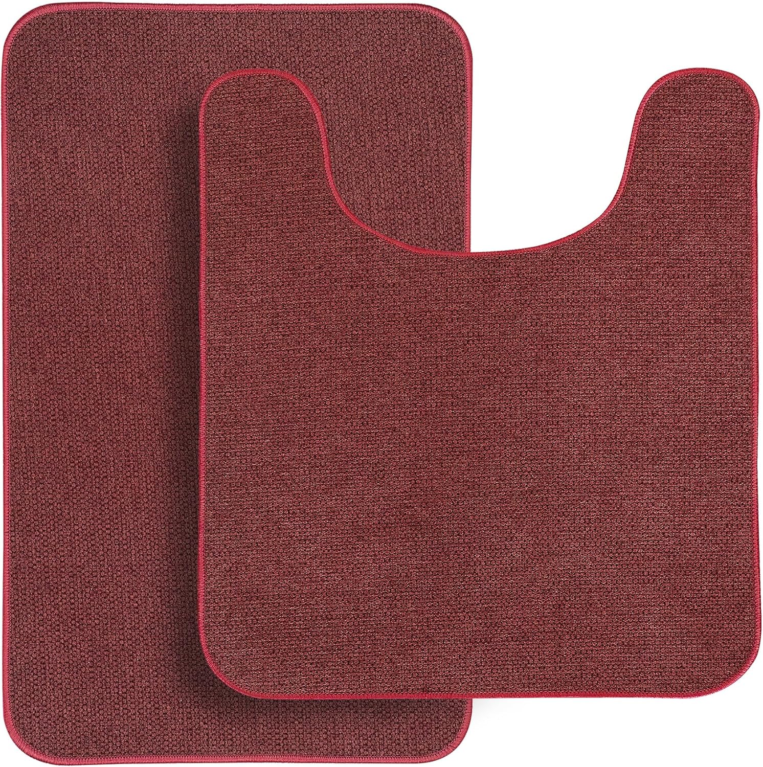 Ultra Thin Bathroom Rugs Set for Quick Drying and Non-Slip Safety