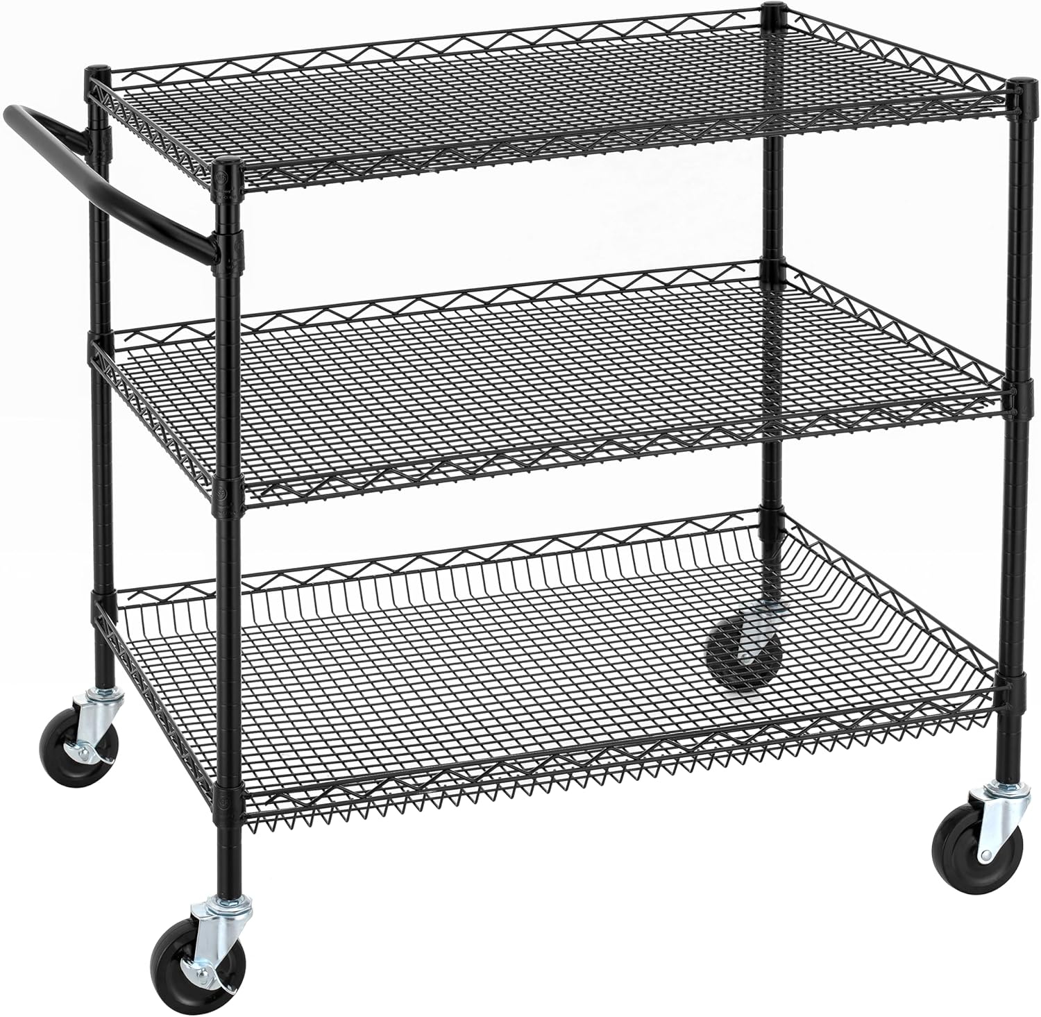 Finnhomy 3 Tier Heavy Duty Utility Cart for Kitchen and More