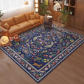 Rugcomf 5x7 Floral Area Rug - Machine Washable Non-Slip Design