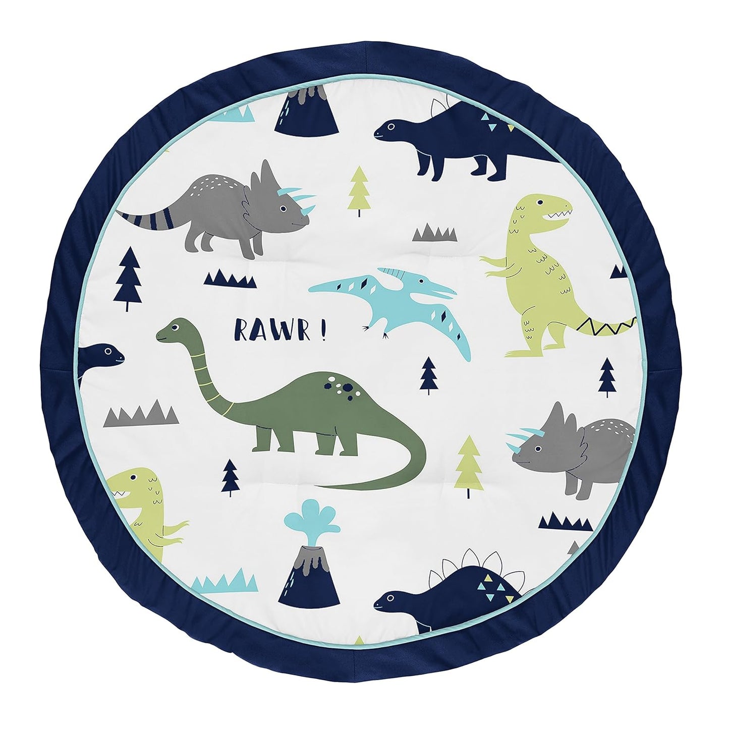 Dino Playmat Tummy Time Baby Mat by Sweet Jojo Designs