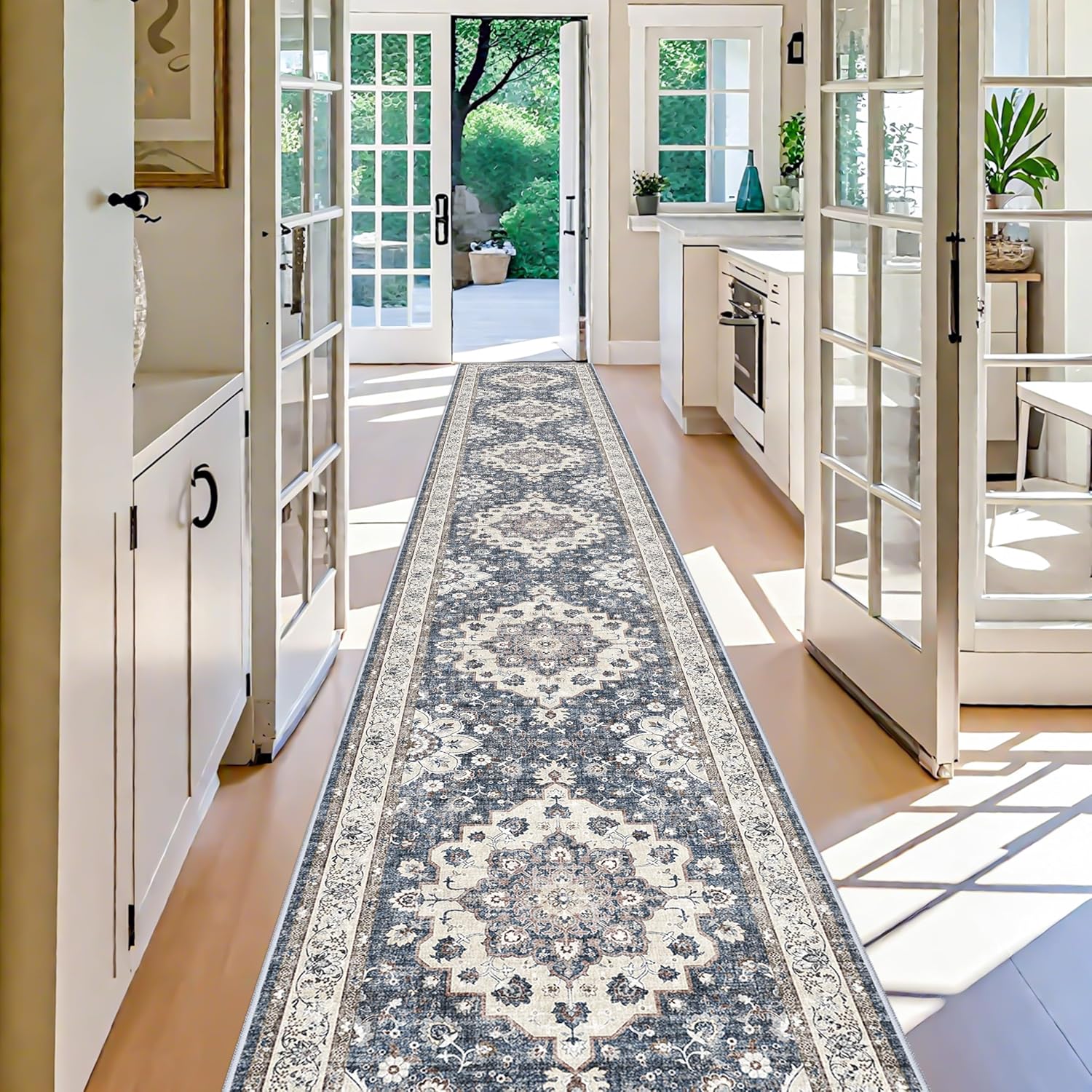 Hallway 3x20 Washable Runner Rug: Ultra Soft Non-Slip Design