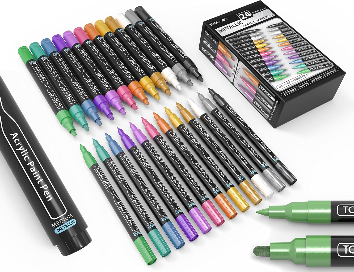 Acrylic Paint Markers Set for Rock Painting and More