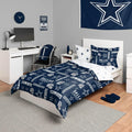 NFL Team Logo Bed in a Bag Comforter Sheets Pillow Cases - Fan Bedding