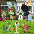Toy Inspired Story Party Supplies 7PCS Yard Signs - Bright Outdoor