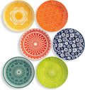Annovero Salad Plates Small 8.5 in Set of 6 - Durable Porcelain