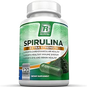 BRI Spirulina 2000mg Maximum Strength Superfood Capsules