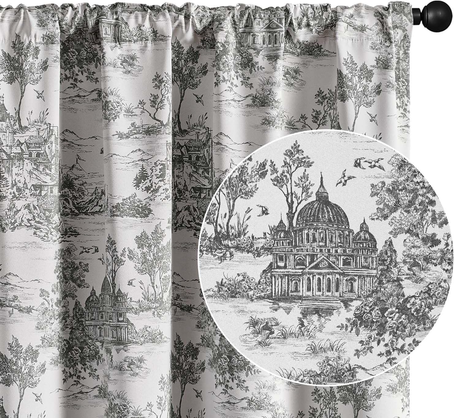95% Blackout Curtains for Bedroom and Living Room by jinchan