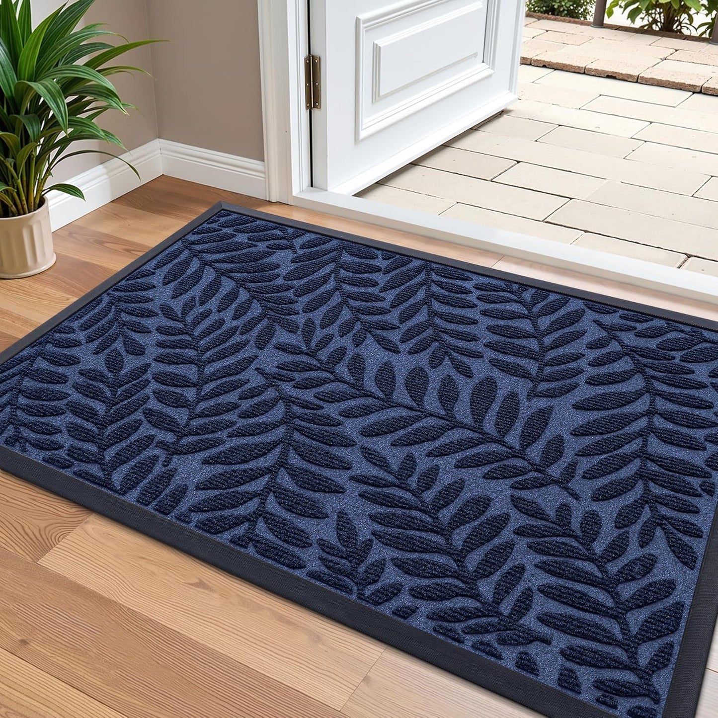 OLANLY Waterproof All-Weather Doormat for Indoor Outdoor Use